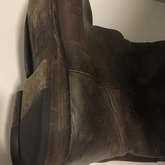 Frye Paige Riding Boot in chocolate brown 8.5 - Picture 4 of 7